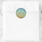 Eenvoudige Ombre Blue Scented Soap Labels (Tas)