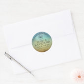 Eenvoudige Ombre Blue Scented Soap Labels (Envelop)