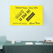 Eenvoudige OMG-congraties bewerken Spandoek (Beurs)