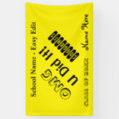 Eenvoudige OMG-congraties bewerken Spandoek (Verticaal)