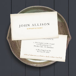 Eenvoudige ondernemer Rustic Aged Gentlemen Visitekaartje