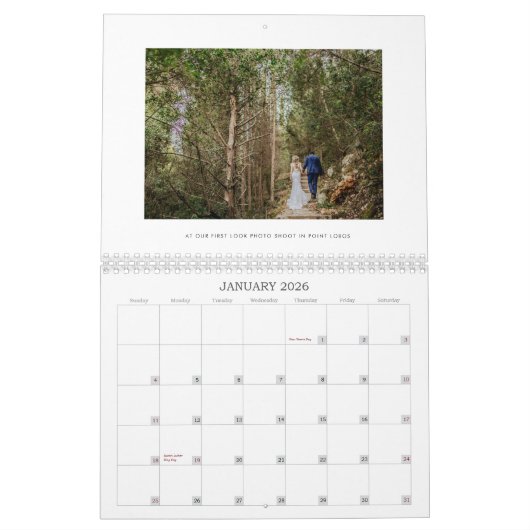 Eenvoudige onderschriften Foto Kalender (Jan 2026)