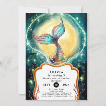 Eenvoudige onderwater zeemeermin verjaardag