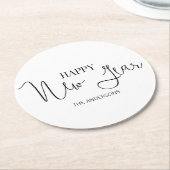 Eenvoudige Onderzetters voor een gelukkig nieuwjaa (Gebogen)