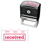 Eenvoudige "ontvangen" Rubber Stamp Zelfinktende Stempel (In situ)