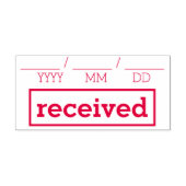 Eenvoudige "ontvangen" Rubber Stamp Zelfinktende Stempel (Design)