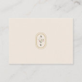 Eenvoudige ontvangst van Wildflower Fern beige bru Informatiekaartje (Achterkant)