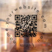 Eenvoudige ontwerp-QR-code voor uw voorkeuren voor Raamsticker (Vel 2)
