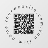 Eenvoudige ontwerp-QR-code voor uw voorkeuren voor Raamsticker (Vel)