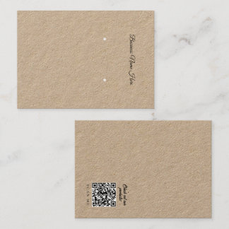 Eenvoudige ontwerp winkel Kraft oorbellen displayk Visitekaartje