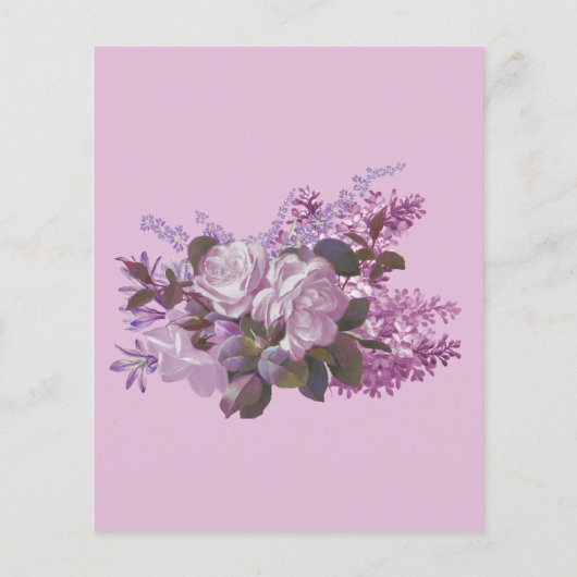 Eenvoudige ontwerpbegroting Bridal Luncheon uitnod Flyer (Achterkant)