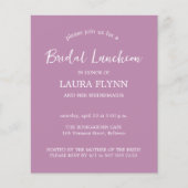 Eenvoudige ontwerpbegroting Bridal Luncheon uitnod Flyer (Voorkant)