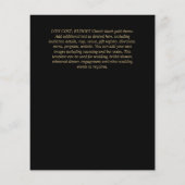 Eenvoudige Onze TROUWdag Spaanse Huwelijk Tekst St Flyer (Achterkant)