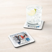 Eenvoudige oogfoto met Kerstmis Bier Onderzetter (Rechterzijde)