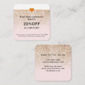 Eenvoudige oogsalon kortingskaartje (Voorkant / Achterkant)