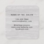 Eenvoudige oogsalon kortingskaartje (Achterkant)