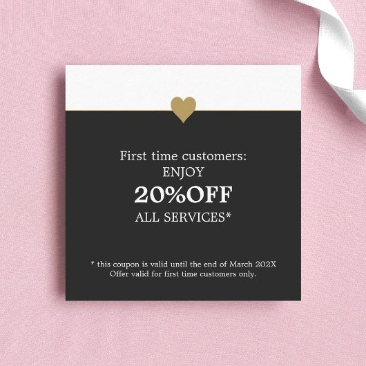 Eenvoudige oogsalon kortingskaartje