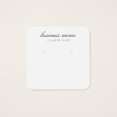 Eenvoudige, oorbare juwelenkaart vierkante visitekaartjes (Voorkant)