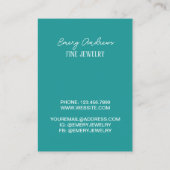 Eenvoudige Oorbel Houder Designer Sieraden Display Visitekaartje (Achterkant)