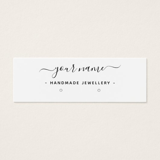 Eenvoudige oorenkaart voor mini-beeldscherm mini visitekaartjes (Voorkant)