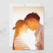 Eenvoudige Oosterse 'AI' Love Chinese bruiloft dou Kaart (Achterkant)