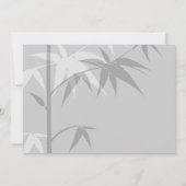 Eenvoudige oosterse bamboe boom moderne Chinese br Kaart (Achterkant)