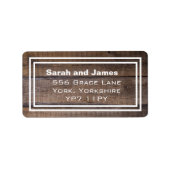 Eenvoudige, op maat gemaakte Adresetiketten Etiket (Voorkant)