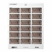 Eenvoudige, op maat gemaakte Adresetiketten Etiket (Full Sheet)