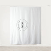 Eenvoudige op maat gemaakte logo-achtergrond Bedri Wandkleed (Voorkant)