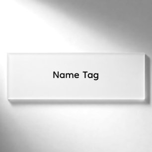 Eenvoudige op maat gemaakte naamkaart naambadge