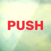 Eenvoudige op maat gemaakte push raam sticker (Vel 3)