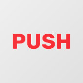Eenvoudige op maat gemaakte push raam sticker (Vel)