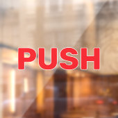 Eenvoudige op maat gemaakte push raam sticker (Vel 2)