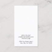 Eenvoudige, op maat gesneden Logo-beeldscherm met  Visitekaartje (Achterkant)