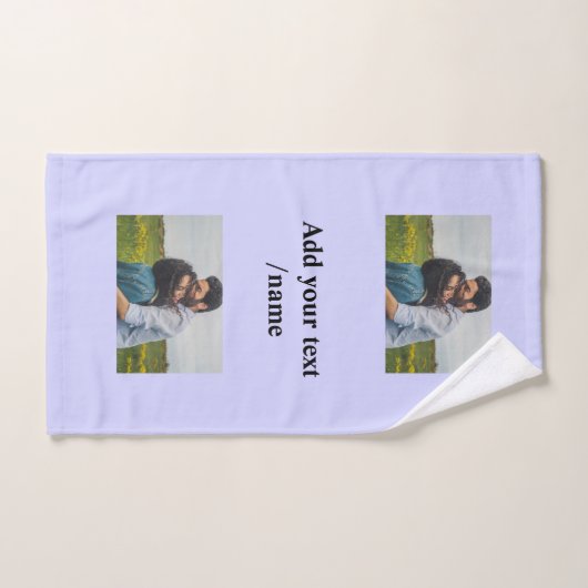 eenvoudige, op maat gesneden monogram     handdoek (Handdoek)