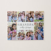 Eenvoudige Opa Fotocollage Legpuzzel (Horizontaal)