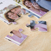 Eenvoudige Opa Fotocollage Legpuzzel (Zijkant)