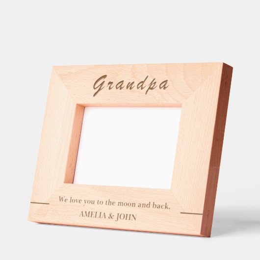 Eenvoudige Opa Quote Custom Wood Afbeelding Lijste Gegraveerde Lijstjes (Links)
