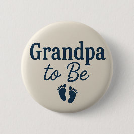 Eenvoudige Opa word babyvoetjes Ronde Button 5,7 Cm