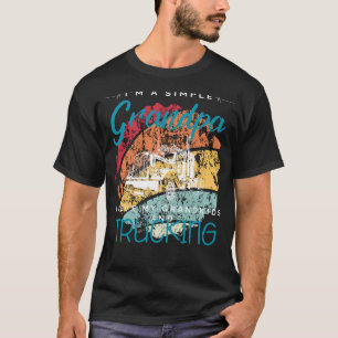 Eenvoudige opa's Trucking Fun - Speels T-shirt voo