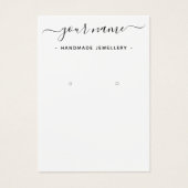 Eenvoudige ophaalkaart voor studenproducten visitekaartje (Voorkant)