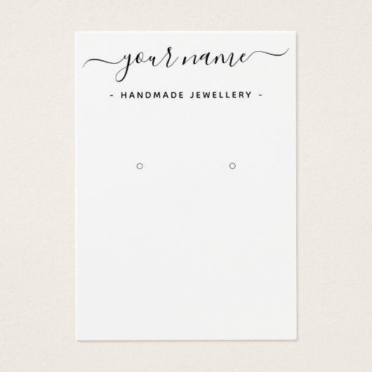 Eenvoudige ophaalkaart voor studenproducten visitekaartje (Voorkant)