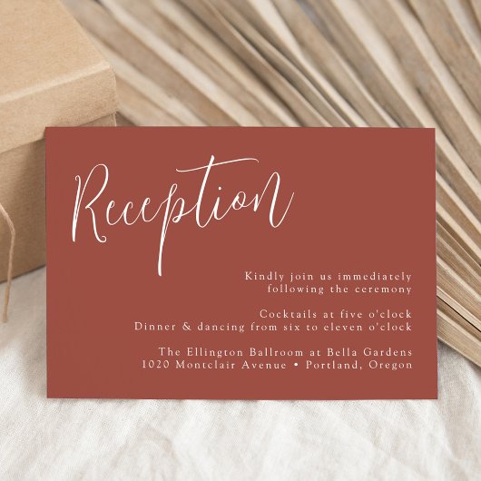 Eenvoudige opname van Rust Weddenschap met script Informatiekaartje