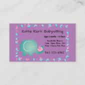 Eenvoudige oppas Visitekaartjes (Voorkant)