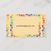 Eenvoudige oppas Visitekaartjes (Achterkant)