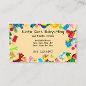 Eenvoudige oppas Visitekaartjes (Voorkant)