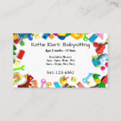 Eenvoudige oppas Visitekaartjes (Voorkant)