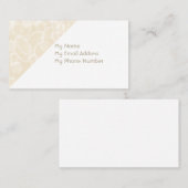 Eenvoudige oproepkaart contactkaartje (Voorkant / Achterkant)