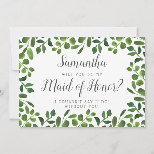 Eenvoudige opslag | Bent u mijn dienstmeisje? Kaart (Voorkant)