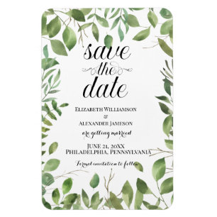 Eenvoudige opslag /Save the Date/Weddenschap Magneet